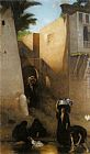 Leon Bonnat Canvas Paintings - Femmes Fellahs au Lavoir, Caire